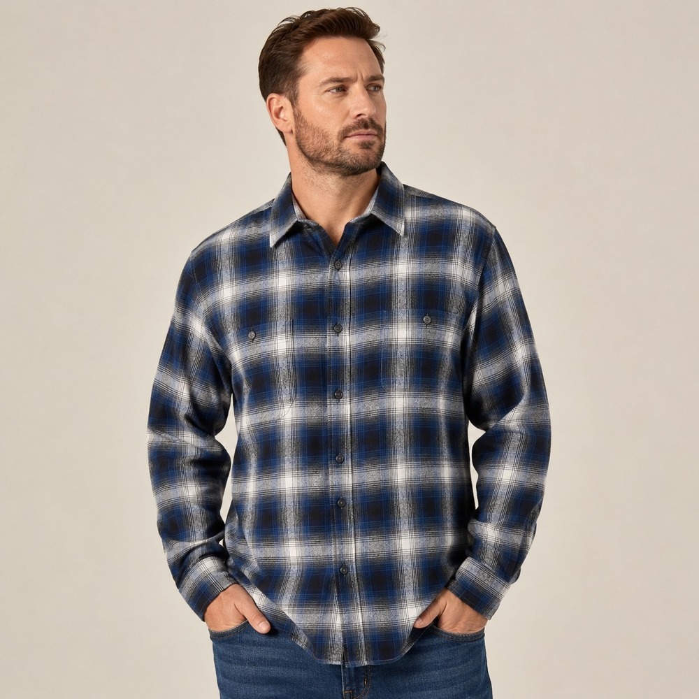 True Craft Fireside Flannel Shirt Men's XL Gorpcore Outdoorsy Utility Dadcore